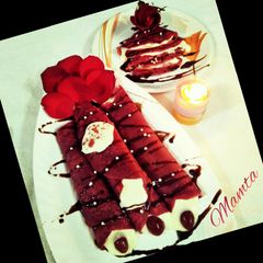 A picture of Red Velvet Crepes.