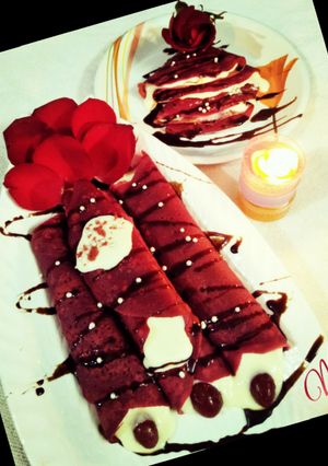 A picture of Red Velvet Crepes.