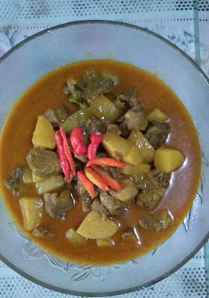 Foto resep Gulai daging 🐮 (sapi)  dan kentang (🥔)