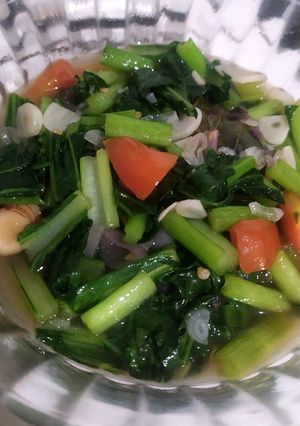 Foto resep Tumis sawi hijau/caisim/sosin