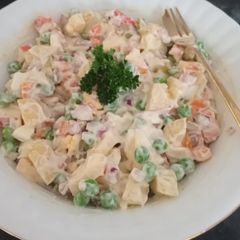 A picture of French salad with a difference.