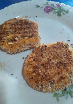 Una foto de Hamburguesitas de zapallo y pollo