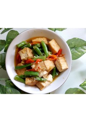 Foto resep Buncis Tahu Kuah Pedas