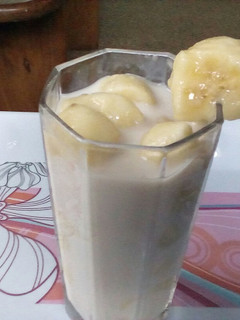 A picture of Banana milk shake.