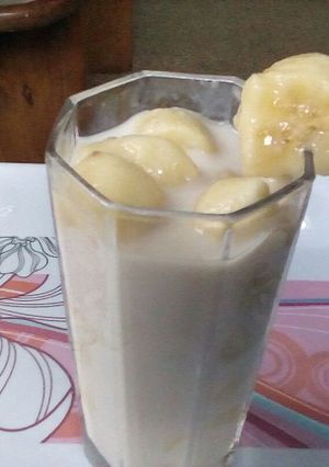 A picture of Banana milk shake.