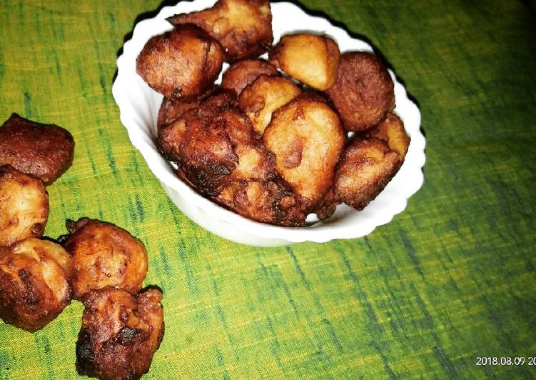 Recipe of Quick Banana Fritters Kolar Bora