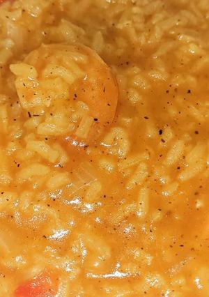 Una foto de Asopao de camarones