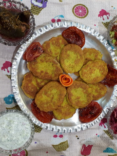 عکسی از دستور کوکو سیب زمینی معطر