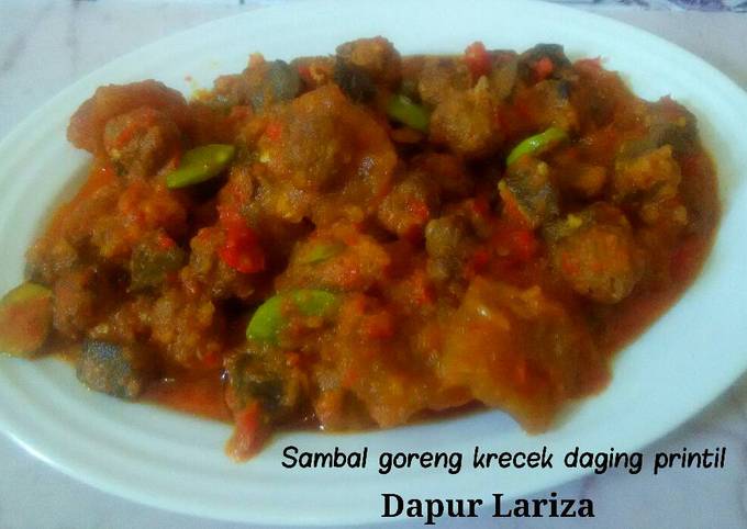 Resep Sambal Goreng Krecek Daging Printil By Dapur Lariza Oleh Marlina Lina Cookpad