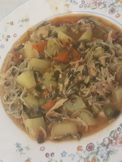 عکسی از دستور سوپ رشته فرنگی 😋🤗