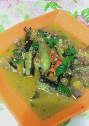 Foto resep Terong bakar santan pedas