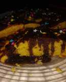Torta de naranja 🍊 con baño de chocolate 🍫💛