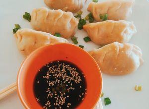 Una foto de Gyozas