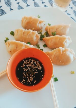Una foto de Gyozas