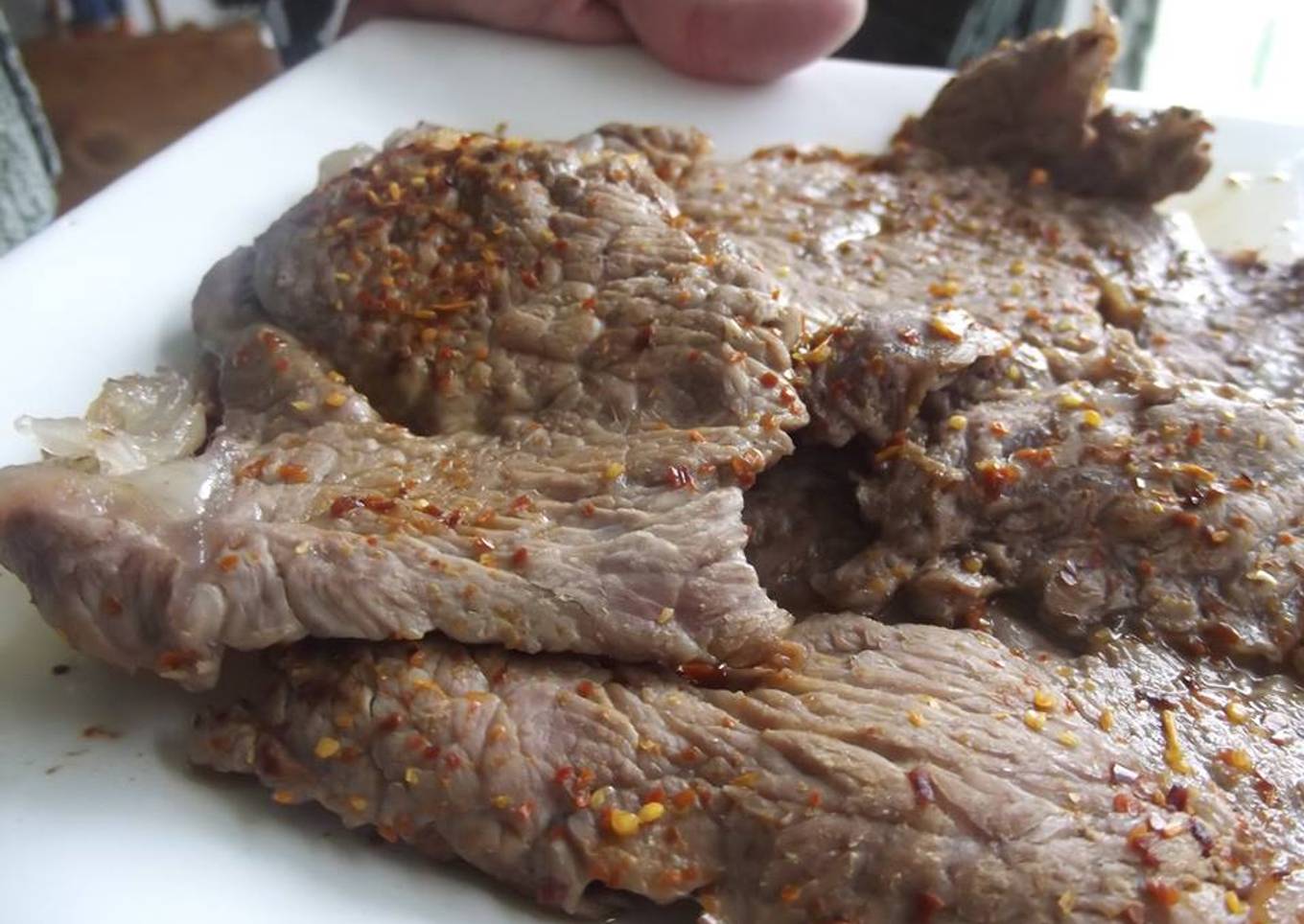 Carne a la brava seca