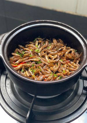 Hình của món Cá bống kho tiêu.