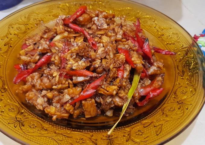 Cara bikin Orek tempe sederhana Cara bikin Orek tempe sederhana