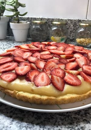 Una foto de Tarta de frutillas