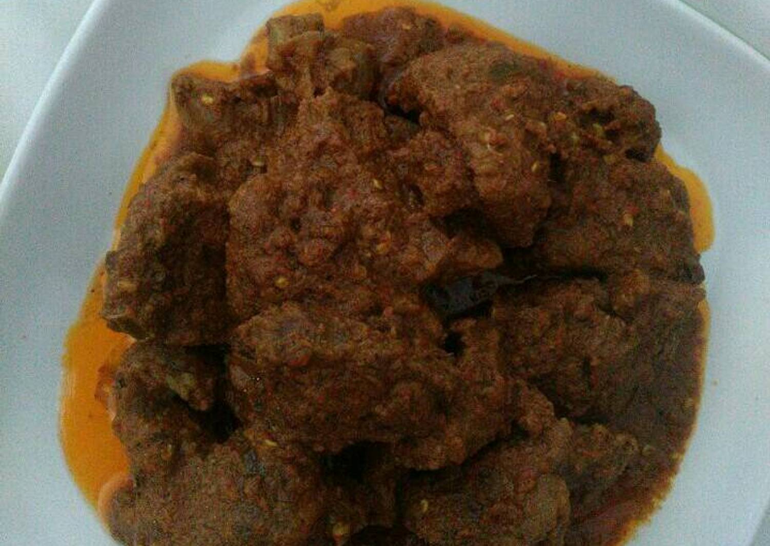 Resep Rendang Daging khas Padang KitaBerbagi oleh Rhea