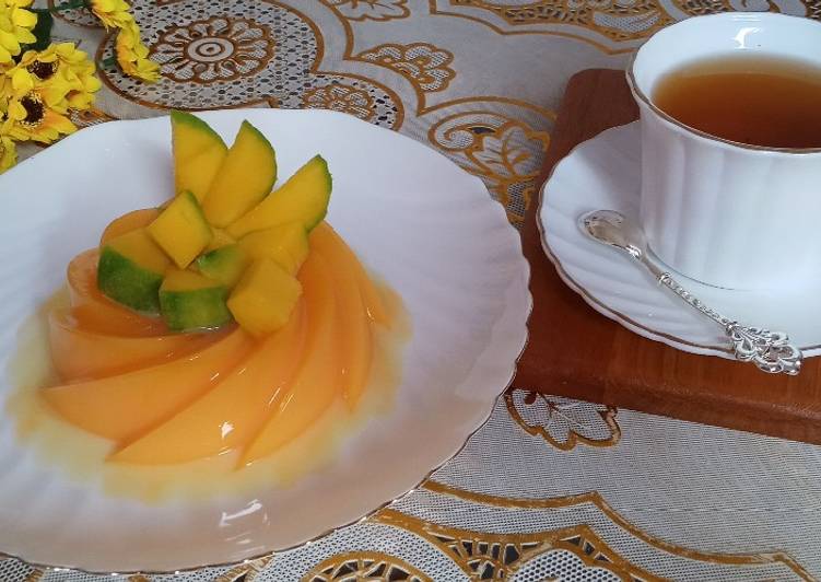 🥭sweet mango pudding🥭