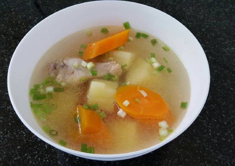 Steps to Prepare Super Quick Homemade ABC chicken soup #chinesecooking 鸡汤