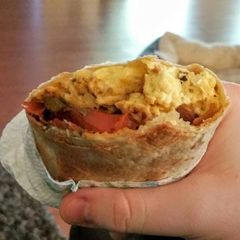 A picture of Damn good Breakfast Burrito.