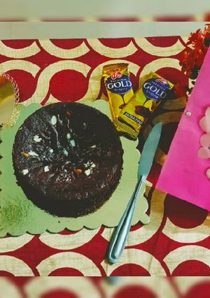 A picture of Chocolate Biscuit Cake / bourbon biscuit cake.