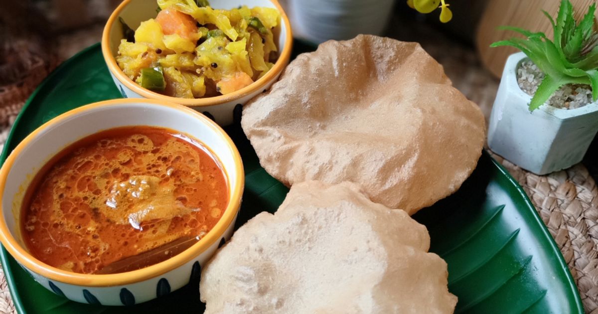 Resipi Roti Poori/Puri Tepung Atta oleh mamy_kitchen89 - Cookpad