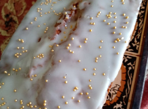 Una foto de Budín de nueces y azúcar rubia mascabo