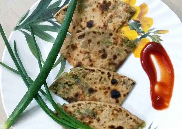 Steps to Make Quick Spicy sprout moong parantha