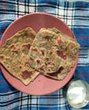 Onion-Palak Paratha