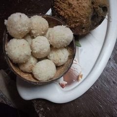 A picture of Coconut Laddu.