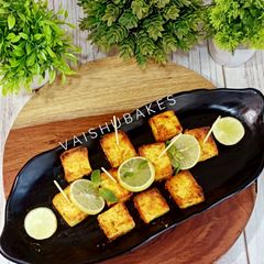 A picture of Dhaba Style Dahi Paneer Tikka in Airfryer.