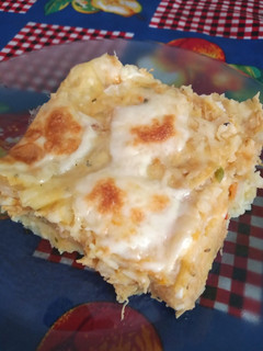 Una foto de Pastel de papa, con relleno de pollo