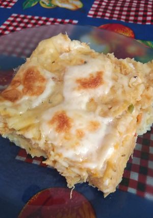 Una foto de Pastel de papa, con relleno de pollo