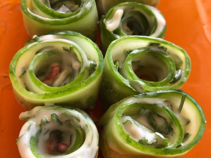 Easy Steps to Prepare|Recipe} Cucumber rolls 🥒, Tasty