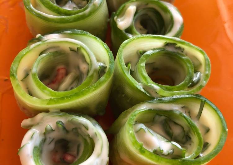 Recipe of Perfect Cucumber rolls 🥒