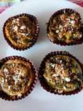Backed Spinach cheese corn muffins