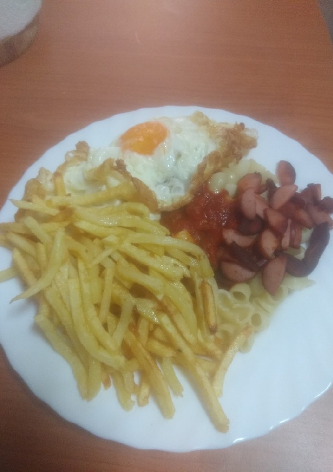 Una foto de Pasta a la cubana