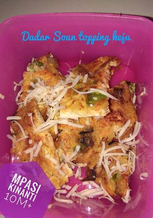 Foto resep Dadar Soun topping keju