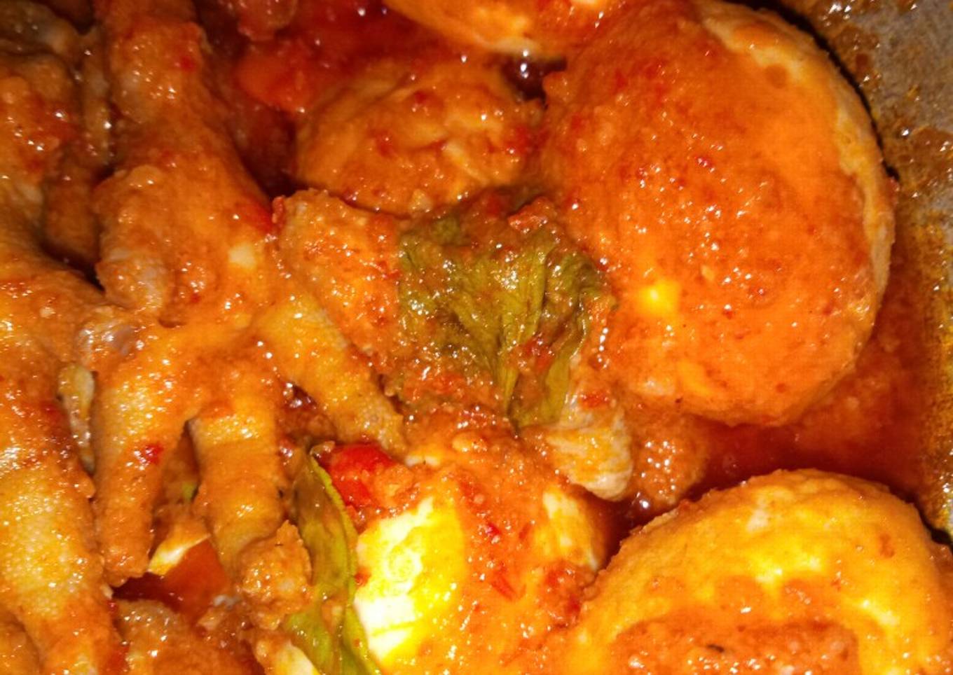 Ayam ＋ telor bumbu bali enak