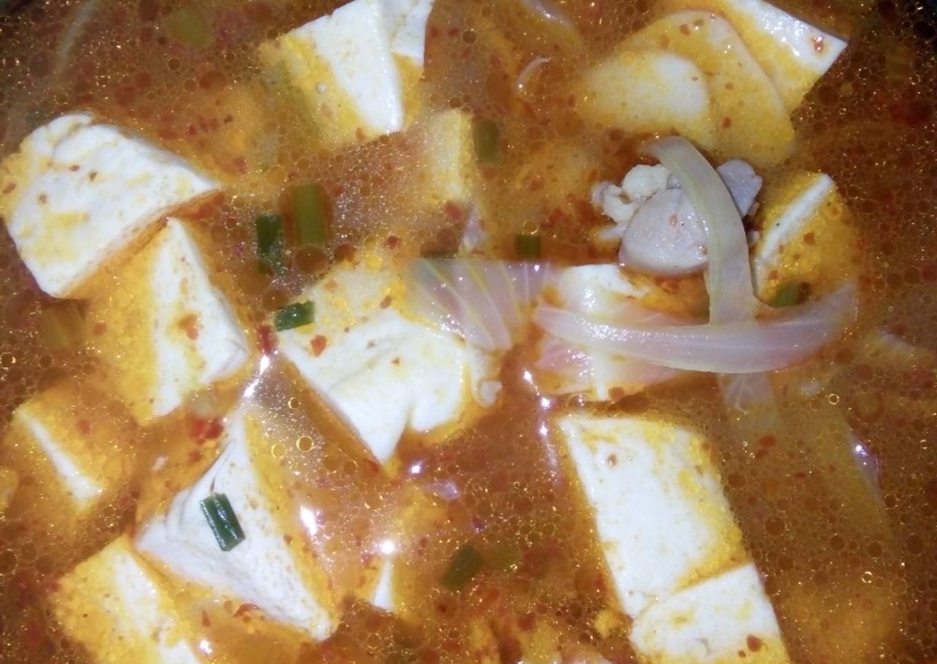 SUNDUBU JJIGGAE (SUP TAHU PEDAS ALA KOREA)