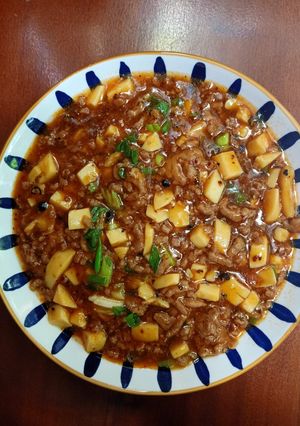 Foto resep Mapo egg tofu