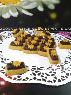 Foto resep Chocolate stick cookies dan nastar tulip