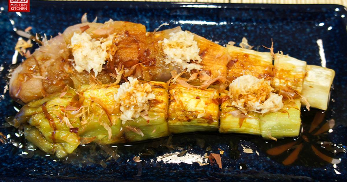 Japanese Grilled Eggplant Yaki Nasu Recipe by Julie Mrs. Lin's