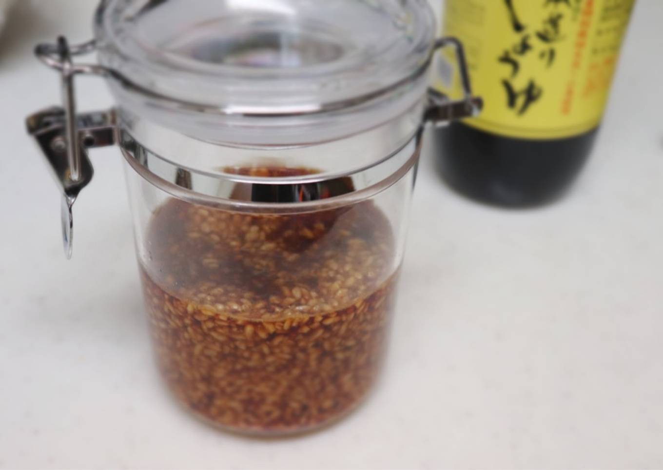 How to make soy sauce with rice malt(koji)