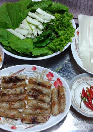 Hình của món Ram cuốn cải.