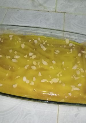 صورة لوصفة بسبوسة بكريمة الحامض