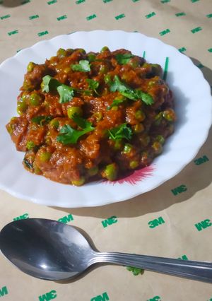 A picture of Green peas MakhaniCurry.
