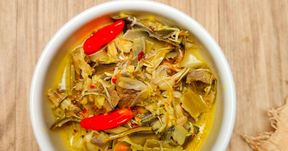 Resep Gulai Jantung Pisang Sapi Rasanya Maknyus